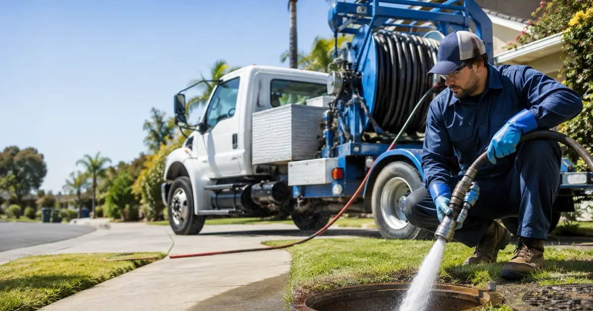 Hydro jet sewer cleaning Vista