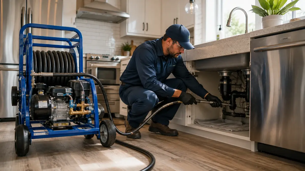 Kitchen Drain Hydro Jetting in Vista