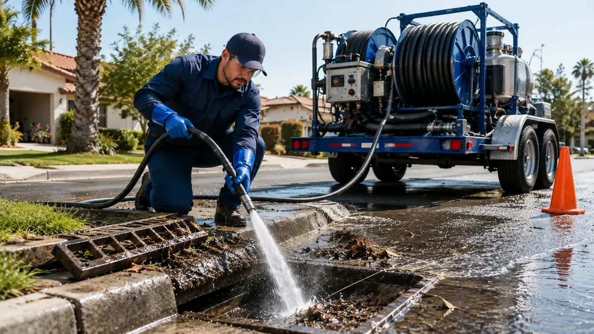 Storm Drain Hydro Jet Cleaning in Vista